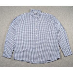 Clothing Arts‎ Men Shirt XL P Cubed Plaid Pick Pocket Proof Button Long Sleeve